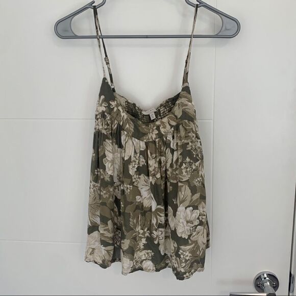 Lucky Brand Floral Olive Green Camisole - Picture 3 of 5